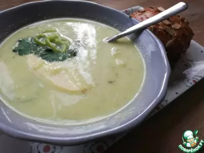 Пикантный крем-суп из цветной капусты