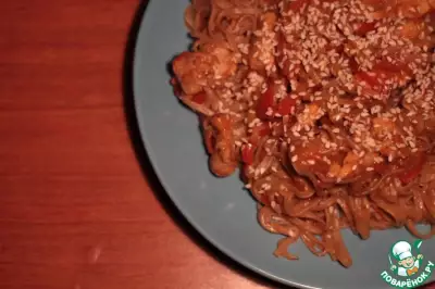 Китайская вок-лапша со свининой