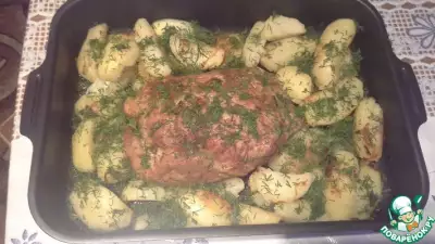 Свинина с картофелем, запеченные в духовке