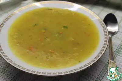 Тыквенный суп-пюре с горохом