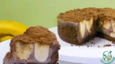 Бананово-шоколадный торт без духовки