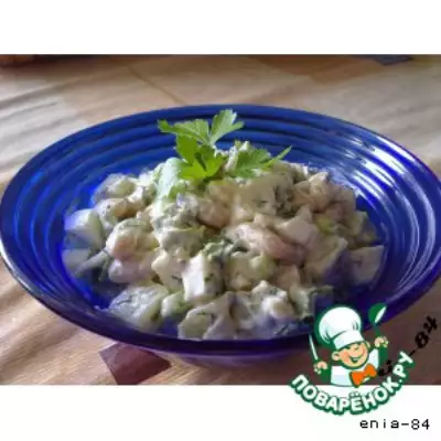 Салат картофельный с фасолью