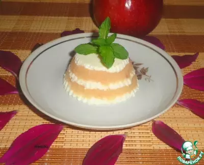 Яблочно-творожный десерт
