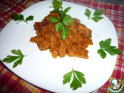 Садж кавурма-мясо по-турецки