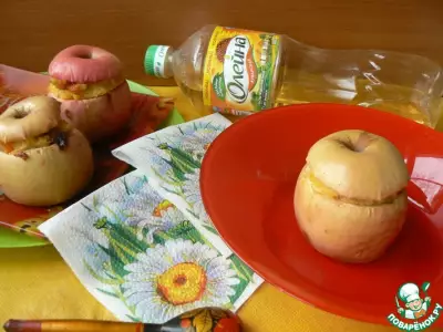 Фаршированные яблоки на завтрак