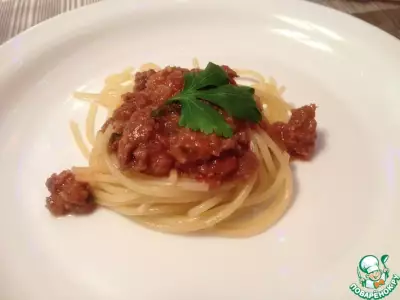 Мясной соус для спагетти кнедлей и овощей