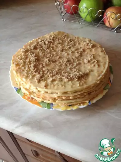 Домашний вафельный торт