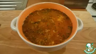 Гречневый суп с томатами