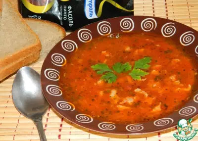 Фасолево-томатный суп
