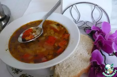 Суп "Овощной букет с рисом"