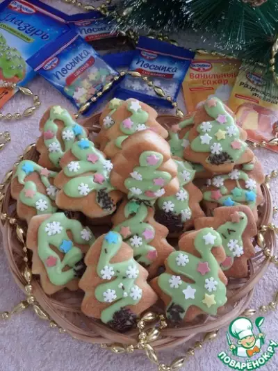 Творожное печенье "Ёлочка"