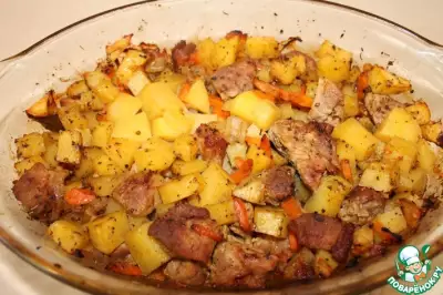 Картофель с мясом и специями