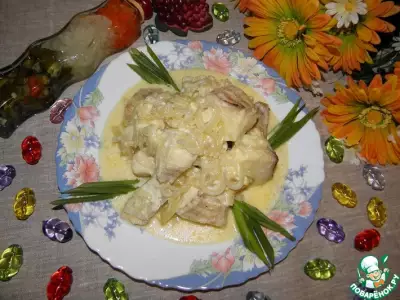 Рыба в сырно-молочном соусе