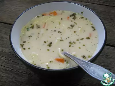 Грибной суп за несколько минут