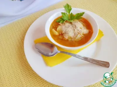 Белорусский суп рыбная солянка