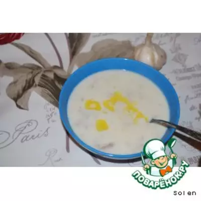 Куриный суп с йогуртом