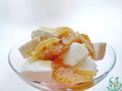 Имбирные мандарины с мороженым