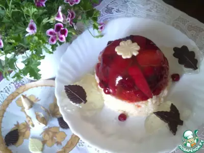 Десерт фруктово-ягодный с рисом