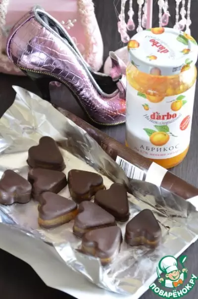 Желейные конфетки в горьком шоколаде