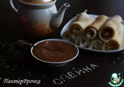 Сладкий шоколадно-кунжутный соус