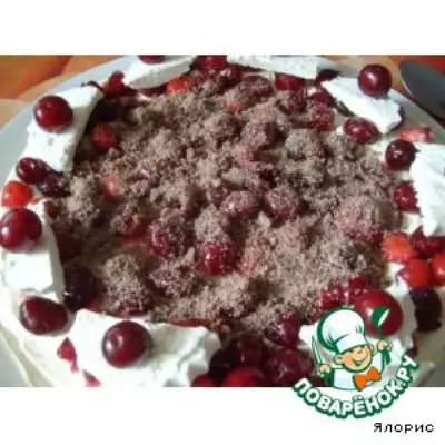 Торт с маскарпоне и ягодами "Настроение"