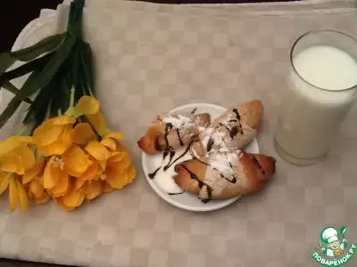 Постные рогалики весенний завтрак