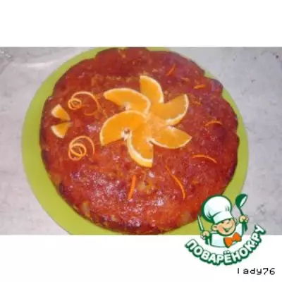 Апельсиновый кекс в сиропе