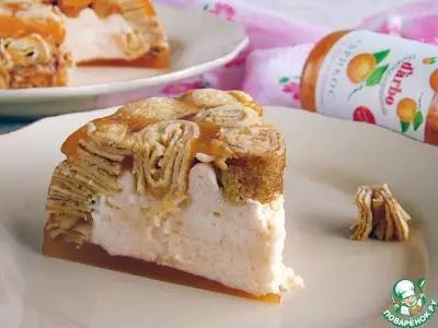 Низкокалорийный абрикосовый десерт с конфитюром