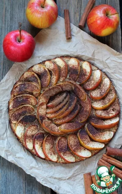 Яблочный пирог из 5 ингредиентов