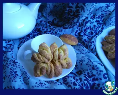 Тыквенно-коричное печенье "Хризантемы"
