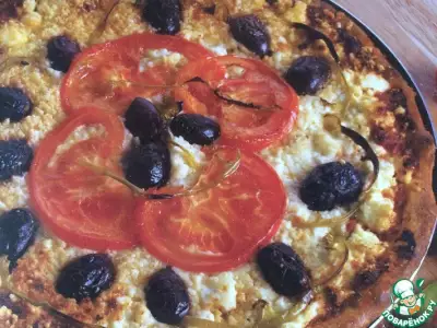 Пицца с фетой по‑гречески