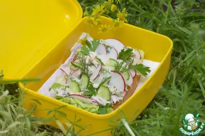 Куриный салат-два варианта подачи для пикника