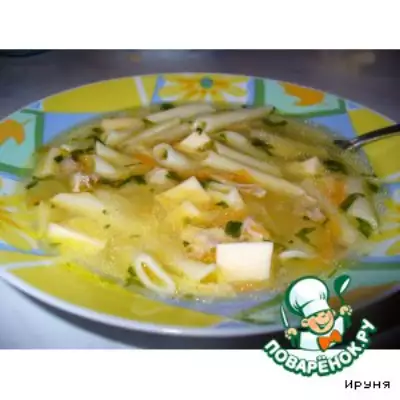 Куриный суп с сыром
