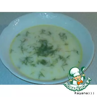 Нежный сырно-грибной суп