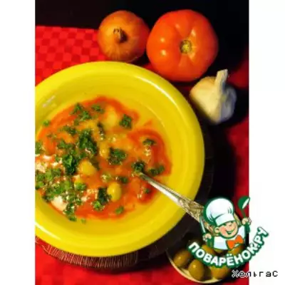 Томатно-картофельный суп-пюре