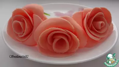 Роза из маршмеллоу