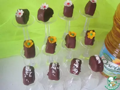 Шоколадные конфеты с блинами