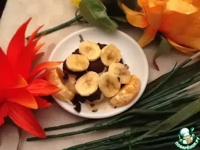Супер банановый десерт банановый цветочек