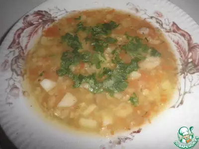 Суп из чечевицы "Яркость"