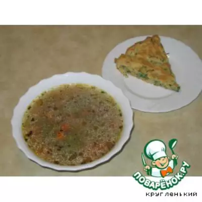 Суп из баранины с лепeшками