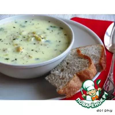 Перловый суп с йогуртом