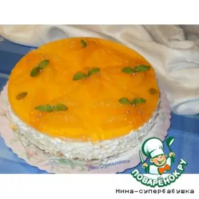 Апельсиново-творожный торт "День Ангела"