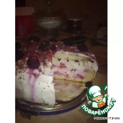Торт Шкатулка с зефиром