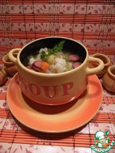 Суп с горохом и цветной капустой