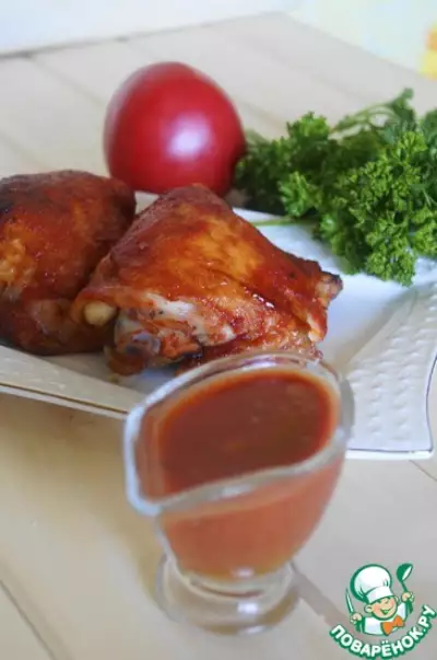 Курица в томатном соусе-маринаде
