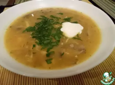 Суп картофельный с вешенками "Бархатный"
