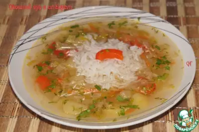 Овощной суп с имбирем