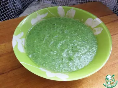 Крем-суп из шпината и цветной капусты
