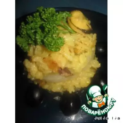 Рис с морепродуктами каррибы
