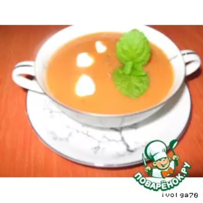 Сытный суп с болгарским перцем